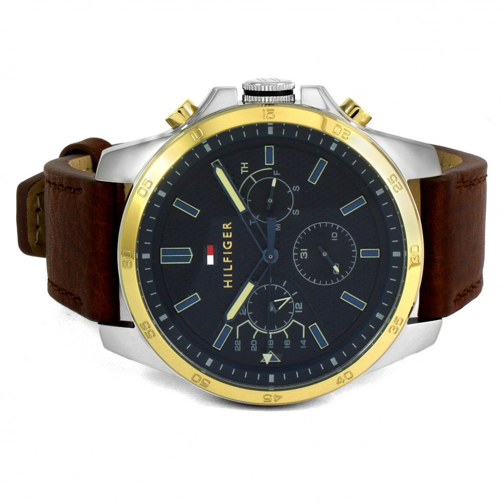 Tommy Hilfiger Decker Chronograph Blue Dial Men's Watch 1791561