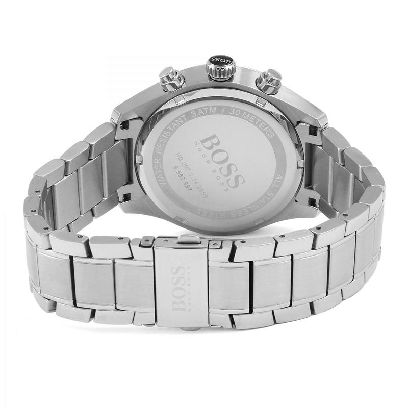 Hugo Boss Grand Prix Chronograph Blue Dial Men's Watch 1513478 Water resistance: 30 meters Movement: Quartz