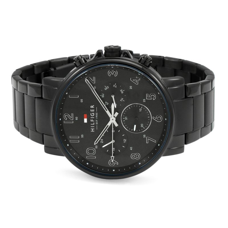 Tommy Hilfiger Multi-function Black Steel Men's Watch 1710383