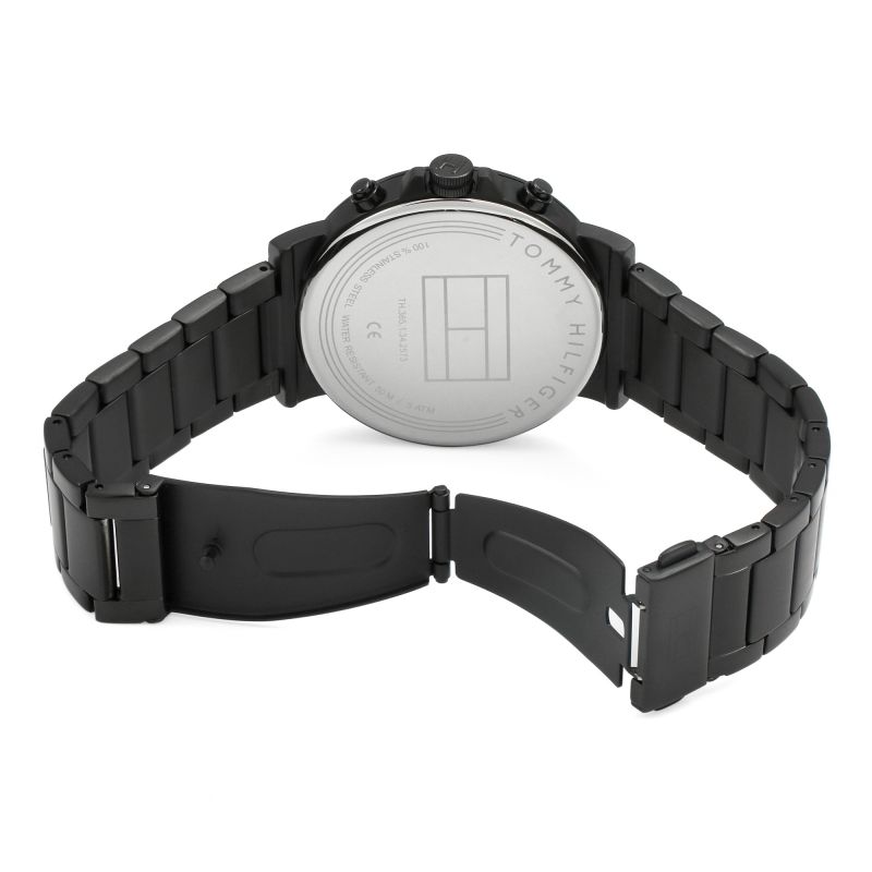 Tommy Hilfiger Multi-function Black Steel Men's Watch 1710383