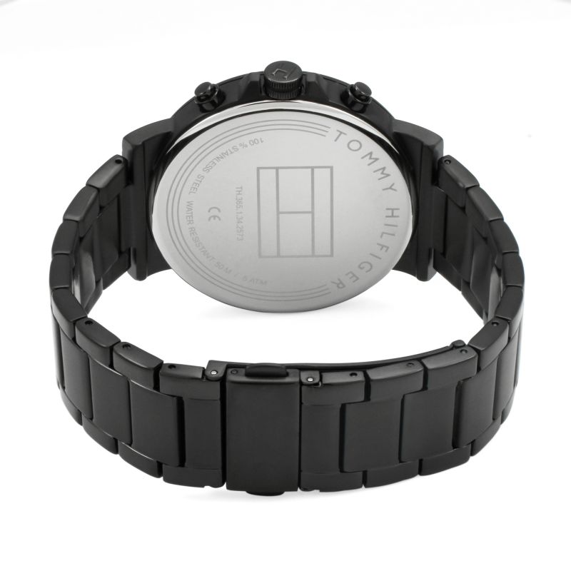 Tommy Hilfiger Multi-function Black Steel Men's Watch 1710383