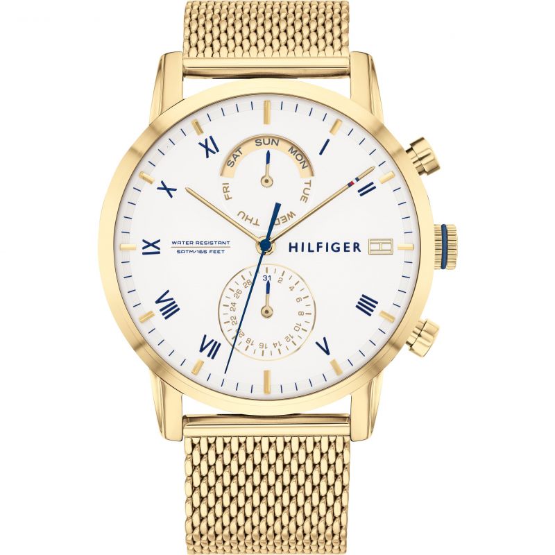 Tommy Hilfiger Roman Numerals Dial Gold Men's Watch 1710403