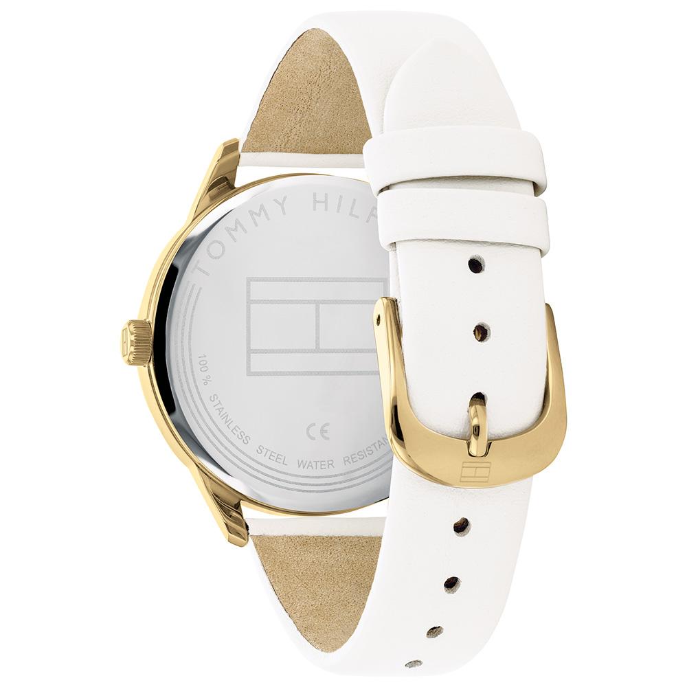 Tommy Hilfiger Brooklyn Silver Dial Leather Strap Ladies Watch 1782018