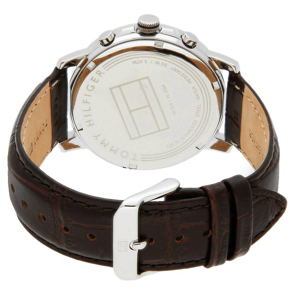 Tommy Hilfiger Keagan Navy Dial Leather Strap Men's Watch 1791290