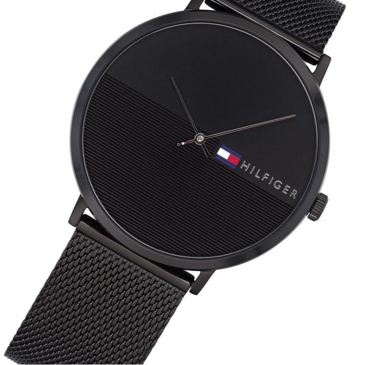 Tommy Hilfiger Men's Black Mesh Watch 1791464