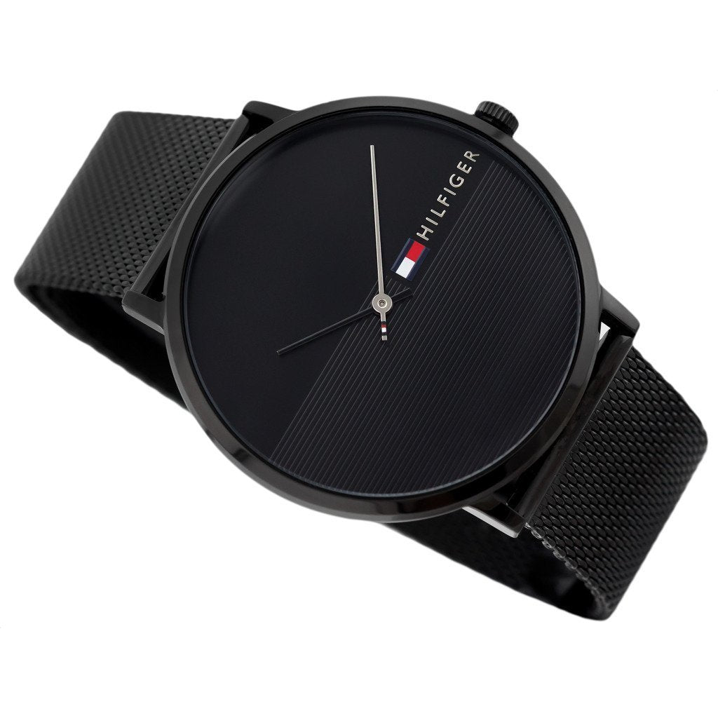 Tommy Hilfiger Men's Black Mesh Watch 1791464