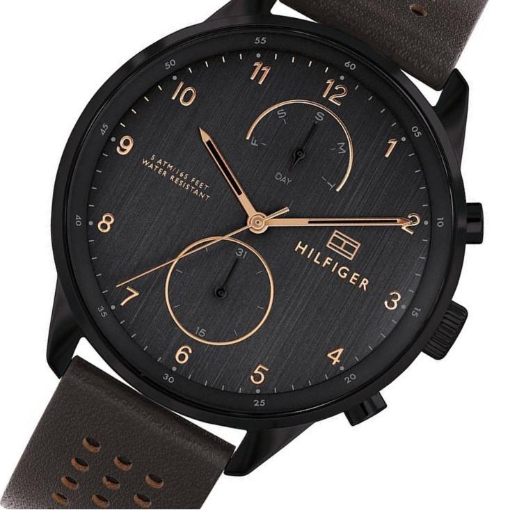 Tommy Hilfiger Modern Brown Leather Men's Watch 1791577