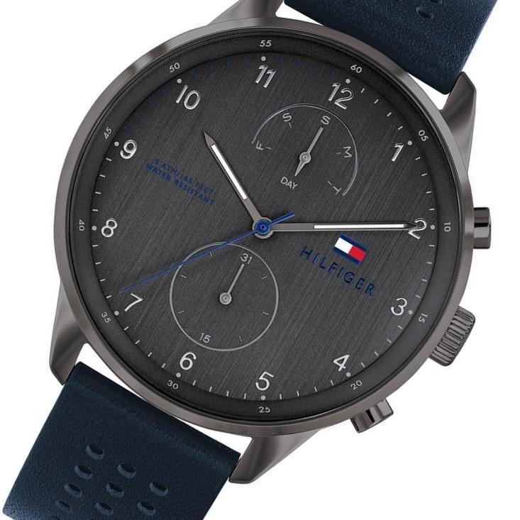 Tommy Hilfiger Blue Leather Men's Watch 1791578