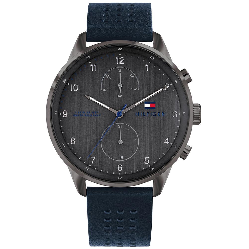 Tommy Hilfiger Blue Leather Men's Watch 1791578