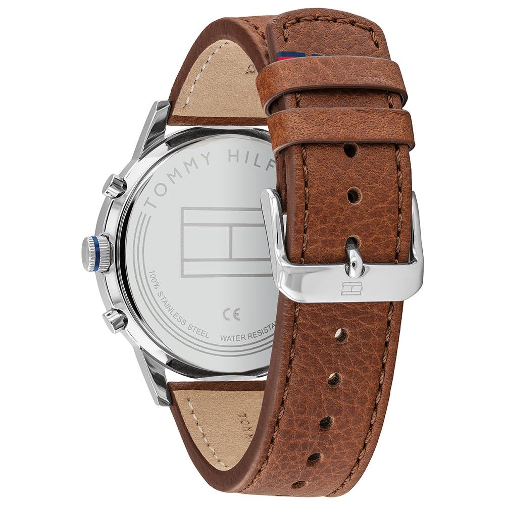 Tommy Hilfiger Multi-function Light Brown Leather Men's Watch 1791629