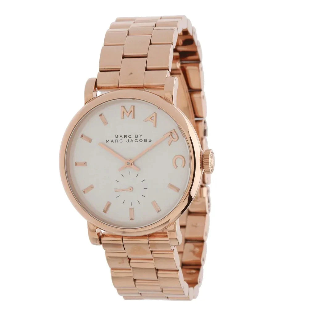 Marc Jacobs Rose Gold White Dial 36mm Ladies Watch MBM3244