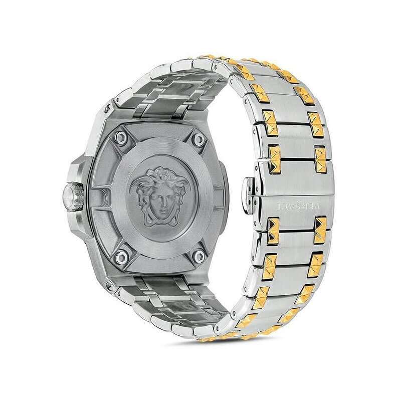 Versace Chain Reaction Quartz Silver Dial Men's Watch VEDY00519