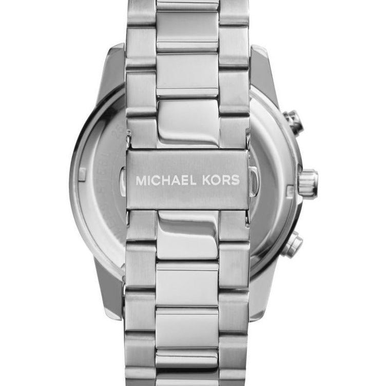 Michael Kors Mercer Chronograph Blue Dial Silver Men's Watch MK8329