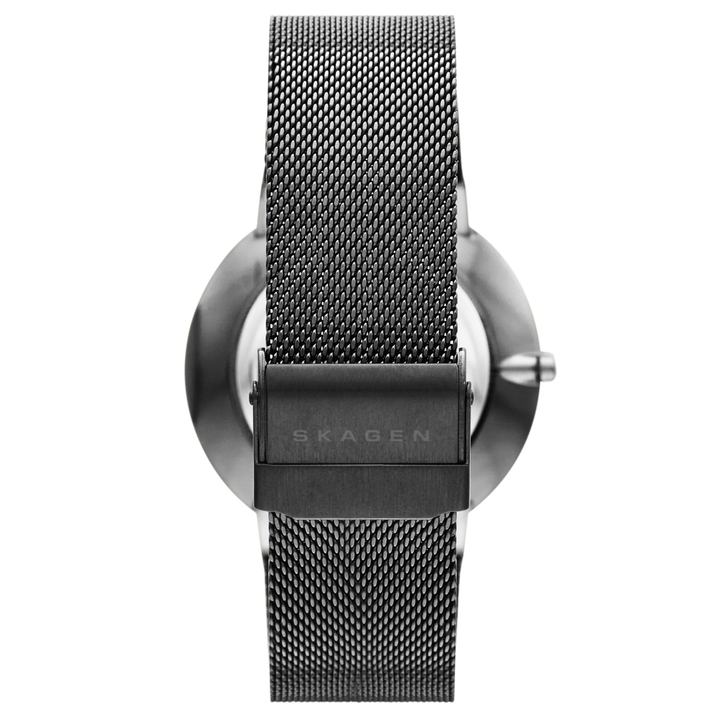 Skagen Ancher Grey Dial Ion-plated Mesh Men's Watch SKW6108