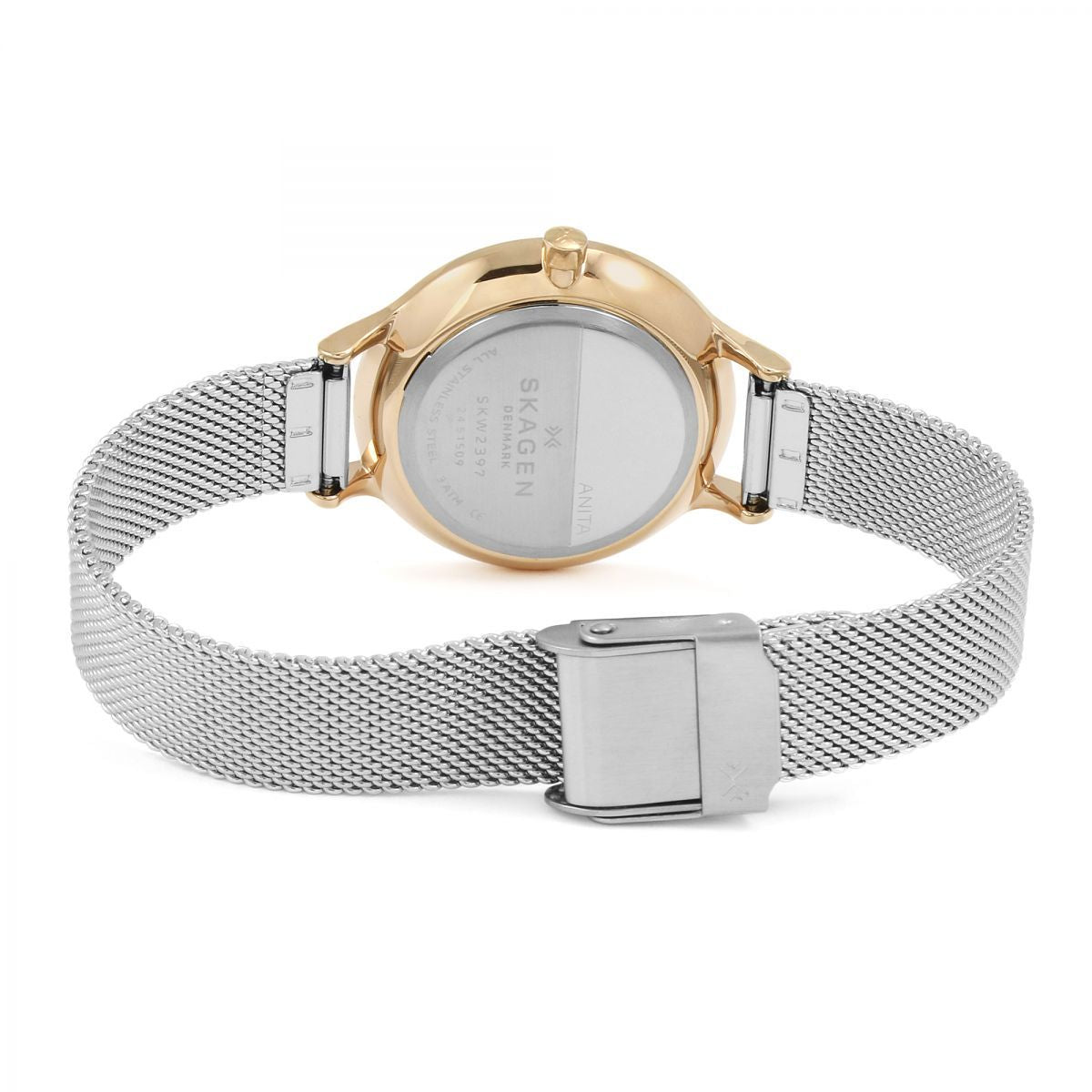 Skagen Anita Silver Stainless Steel Mesh Ladies Watch SKW1069