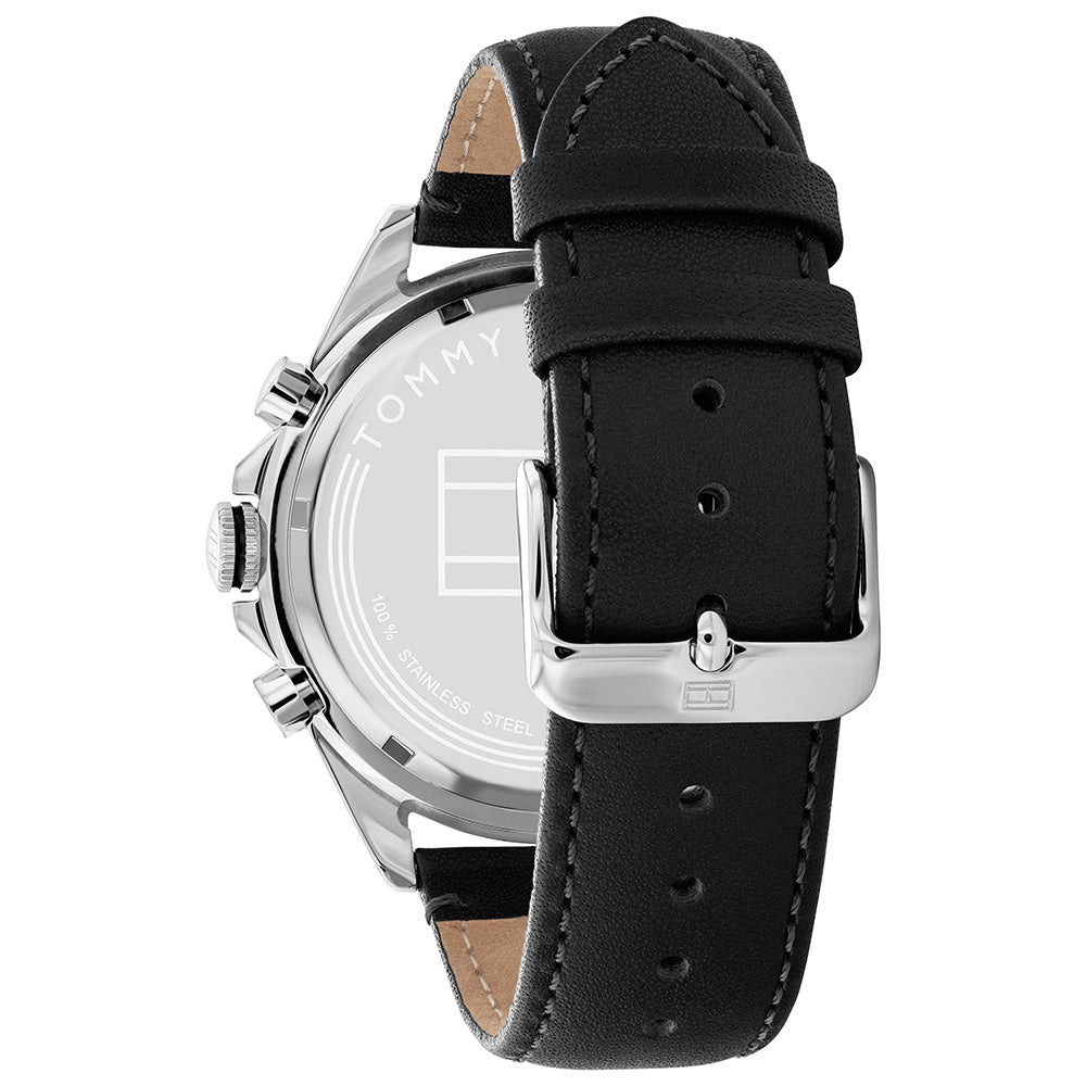 Tommy Hilfger Owen Black Leather Strap Men's Watch 1791964 - Dawson Watches #3