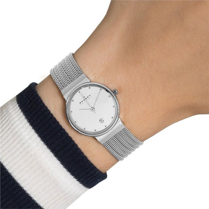 Skagen Stainless Steel Mesh Bracelet Ladies Watch 355SSS1