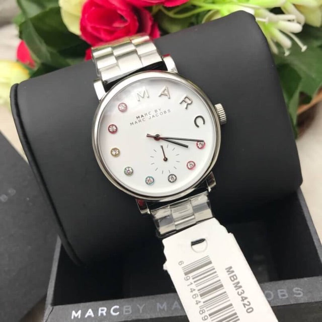 Marc by Marc Jacobs Silver Dial Stainless Steel Ladies Watch MBM3420