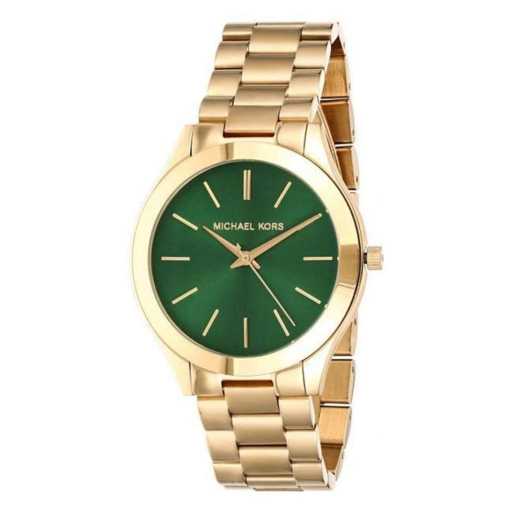 Michael Kors Slim Runway Green Dial Ladies Watch MK3435 - Dawson Watches