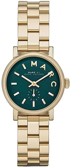 Marc By Marc Jacobs Baker Women's Green Gold Mini Watch  MBM3249 - Dawson Watches