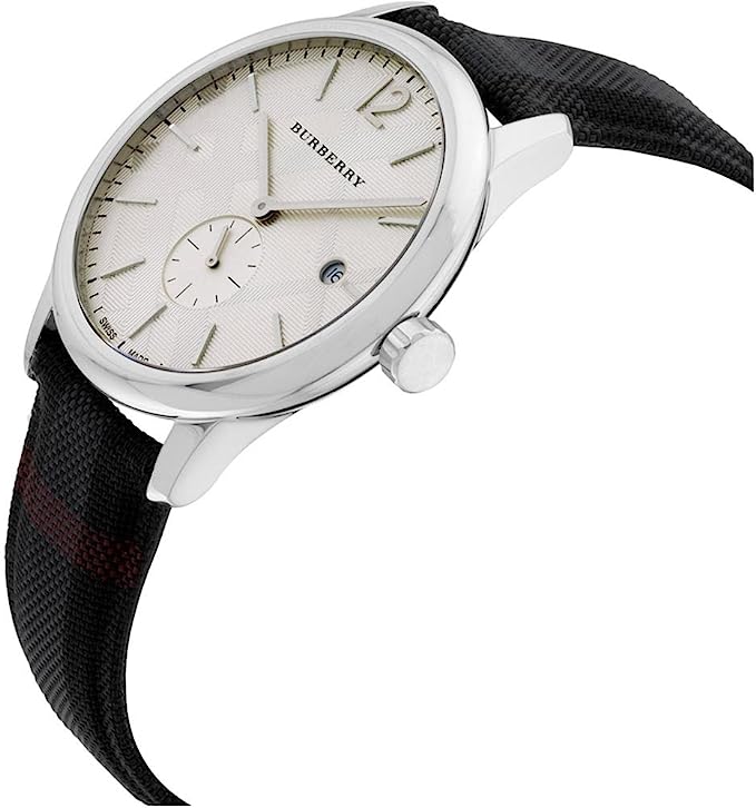 Burberry Men's Check Stamped Round Dial Men's Watch BU10008 - Dawson Watches #2