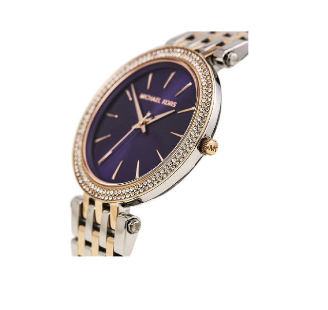 Michael Kors Two Tone Darci Purple Dial Women's Watch MK3353 - Dawson Watches #2