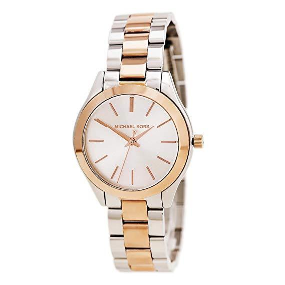 Michael Kors Slim Runway Two-tone Stainless Steel Unisex Watch MK3204