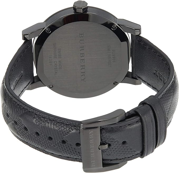 Burberry City Black Leather Strap Men's Watch BU9906 - Dawson Watches #2