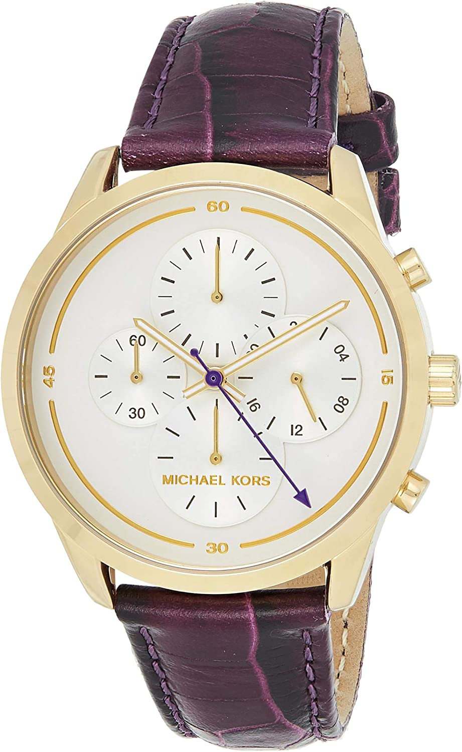 Michael Kors Slater Purple Leather Women's Watch  MK2687 - Dawson Watches