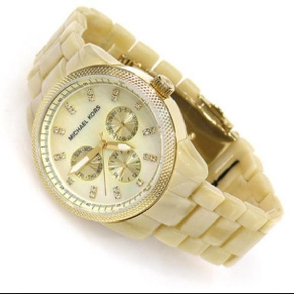 Michael Kors White Mother of Pearl Dial Ladies Watch MK5400