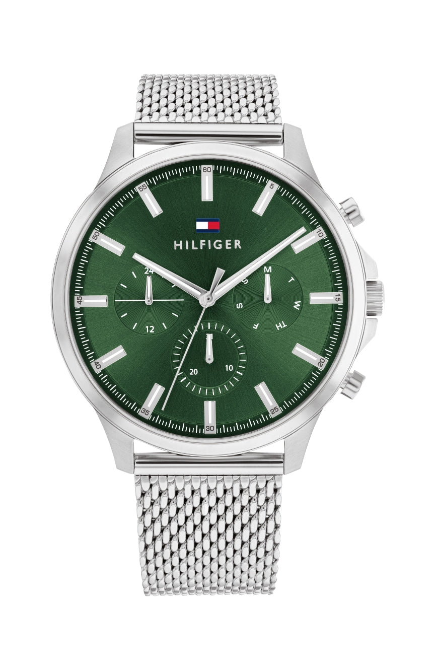 Tommy Hilfiger Ryder Green Dial Mesh Men's Watch  1710499 - Dawson Watches