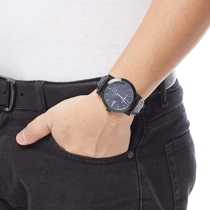 Burberry City Black Leather Strap Men's Watch BU9906 - Dawson Watches #4