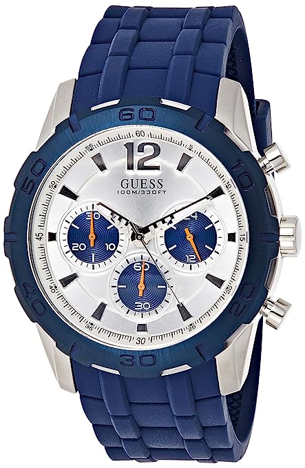 Guess Caliber Analog Silver Dial Men's  Men's Watch  W0864G6 - Dawson Watches