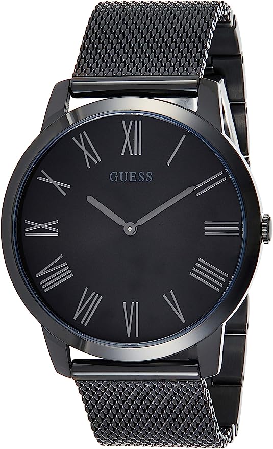 Guess Men's Richmond Black Steel Mesh Strap Black Dial Men's Watch  W1263G3 - Dawson Watches