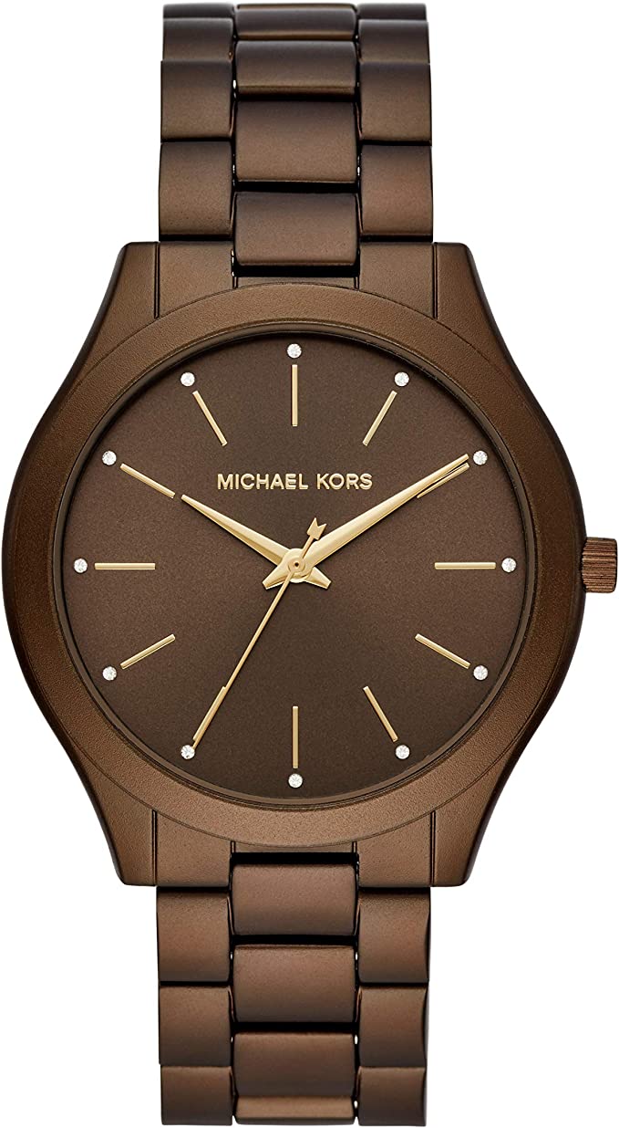 Michael Kors Slim Runway Brown Unisex Watch  MK4508 - Dawson Watches