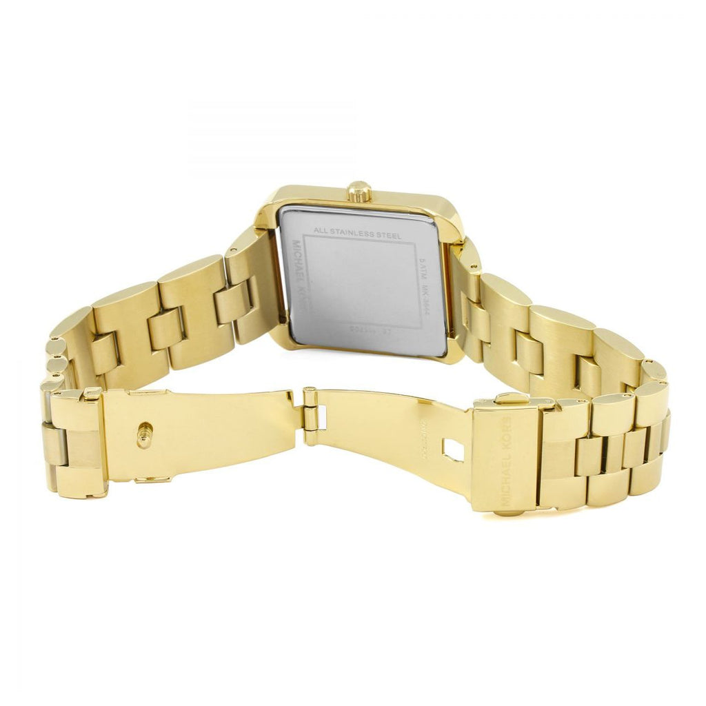 Michael Kors Emery Pavé Rectangular Gold Women's Watch - MK4640