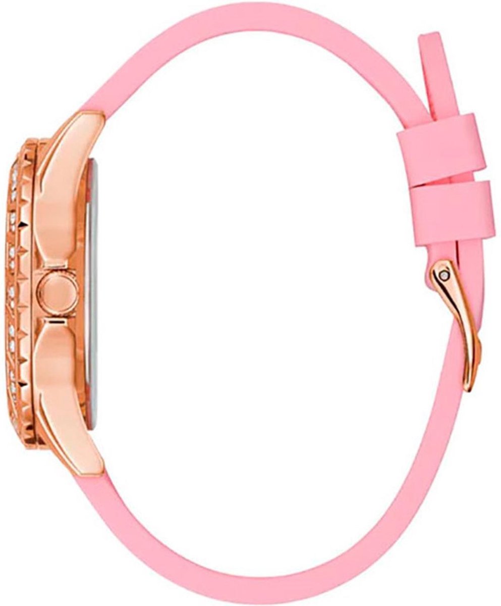 Guess Sparkling Pink Silicone Strap Women's Watch W0032L9 - Dawson Watches #2