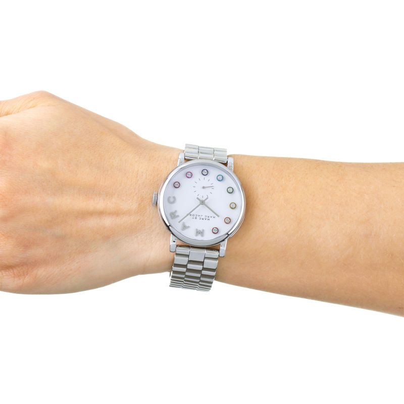 Marc by Marc Jacobs Silver Dial Stainless Steel Ladies Watch MBM3420