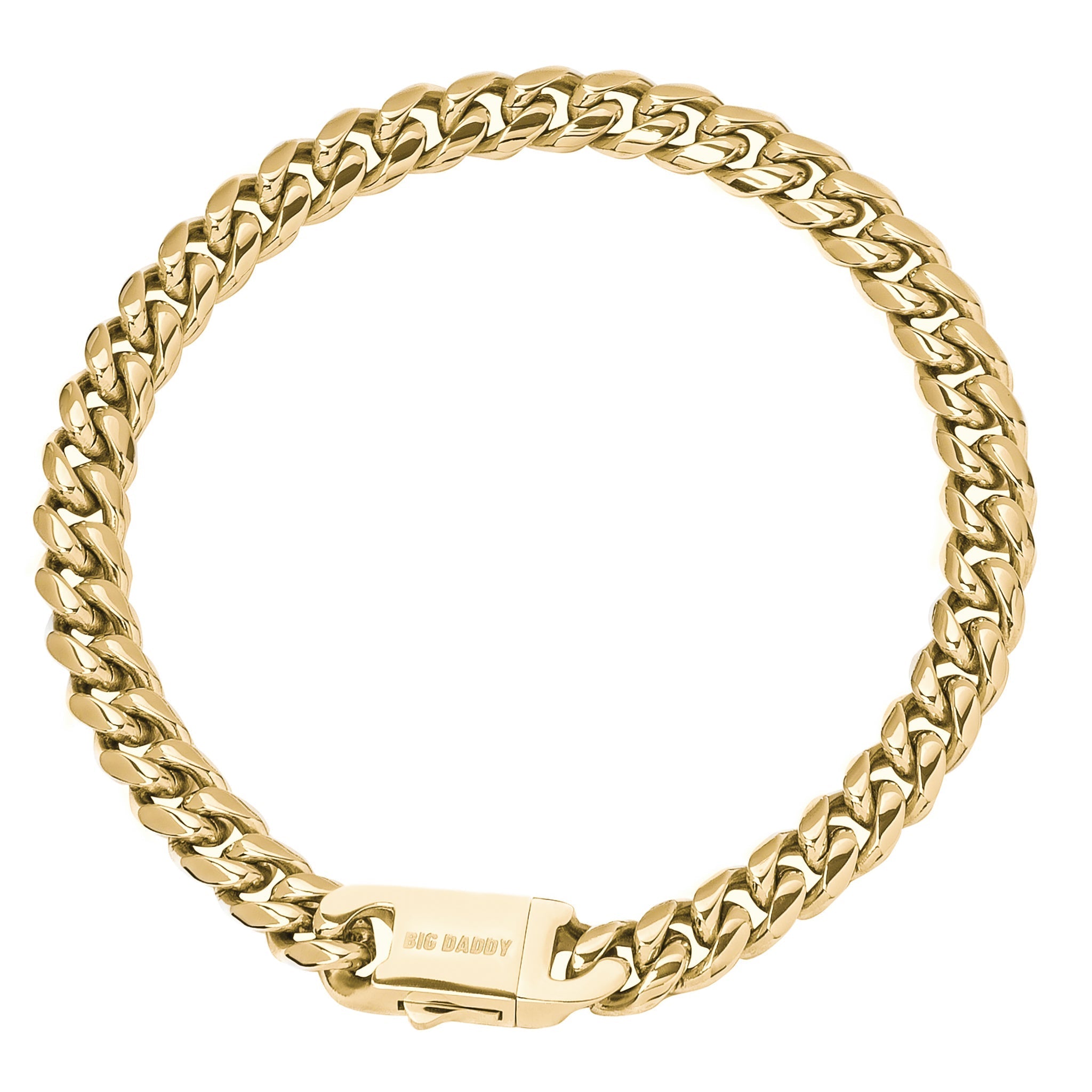 Big Daddy 10MM Cuban Link 18K Gold Bracelet