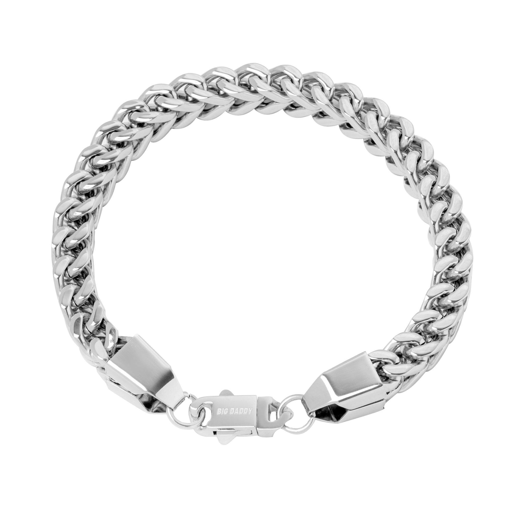 Big Daddy 8MM Silver Cuban Bracelet