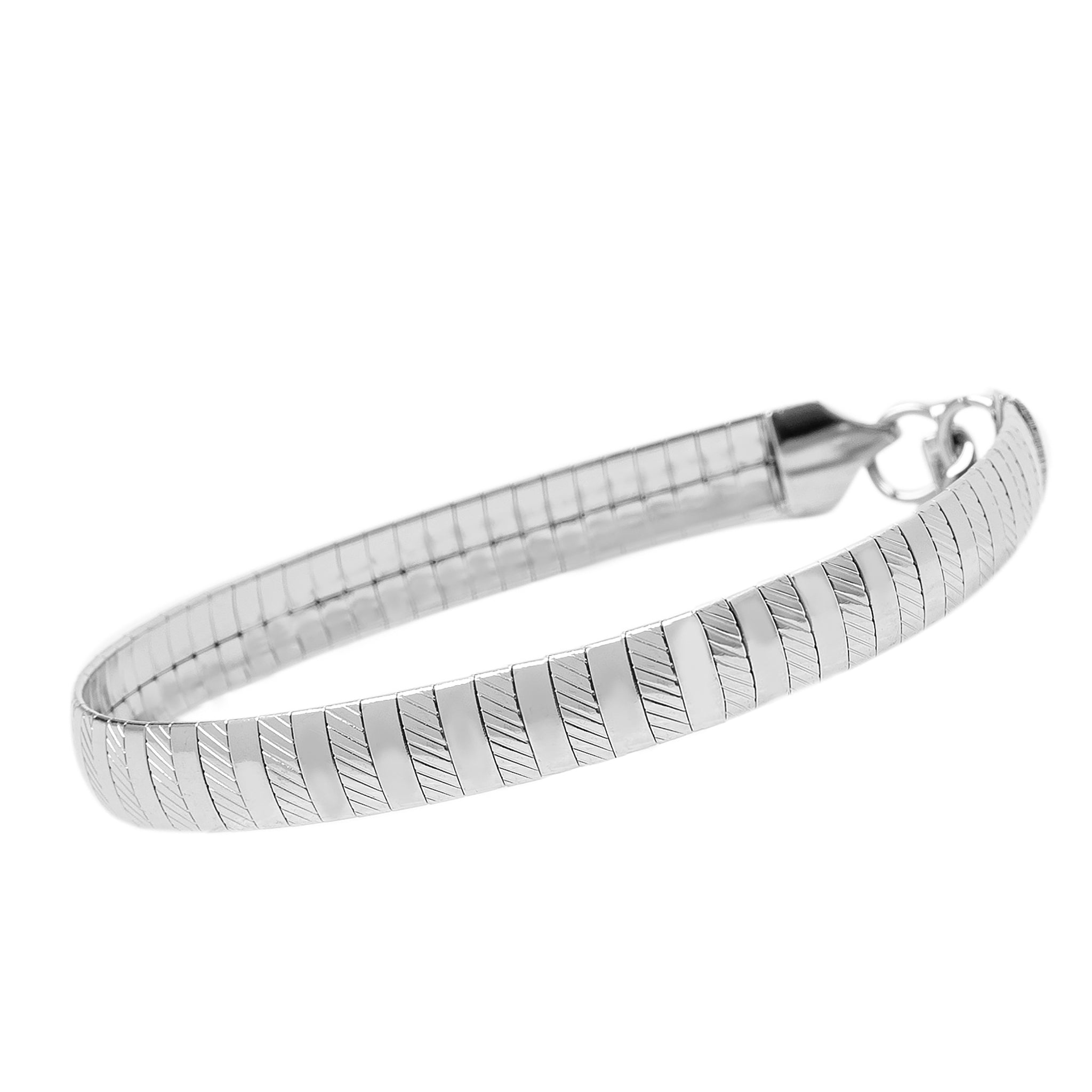 Big Daddy 8MM Omega Silver Steel Bracelet