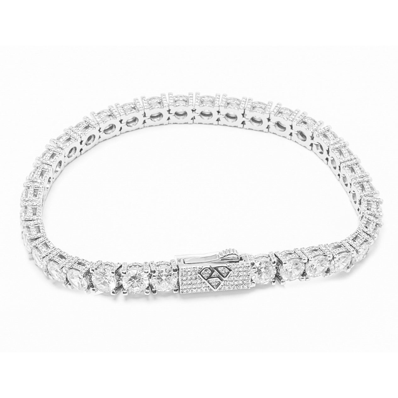 Big Daddy 6MM Diamond Silver Tennis Bracelet