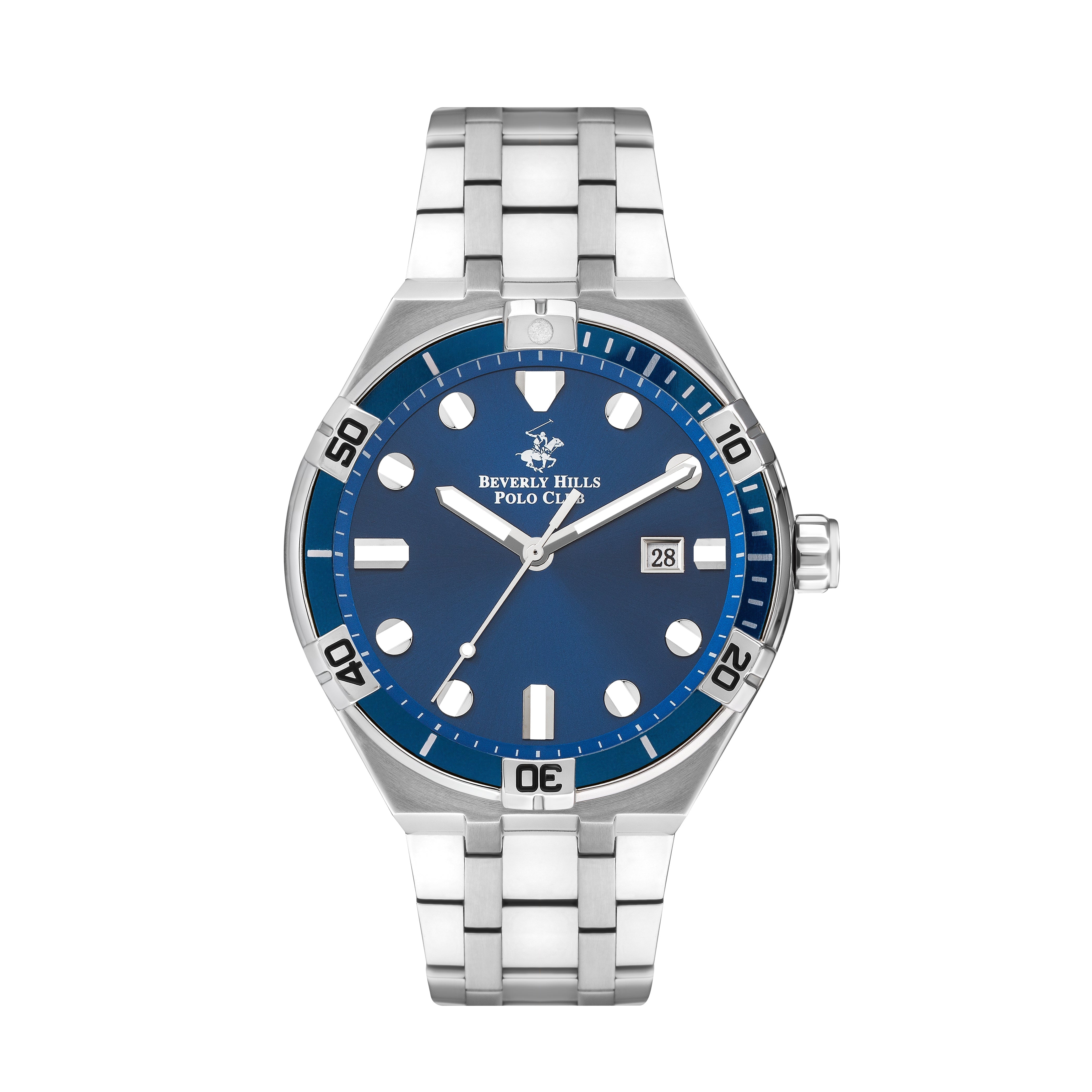 BEVERLY HILLS POLO CLUB Men’s Blue Dial Analog Watch – BP3404X.390