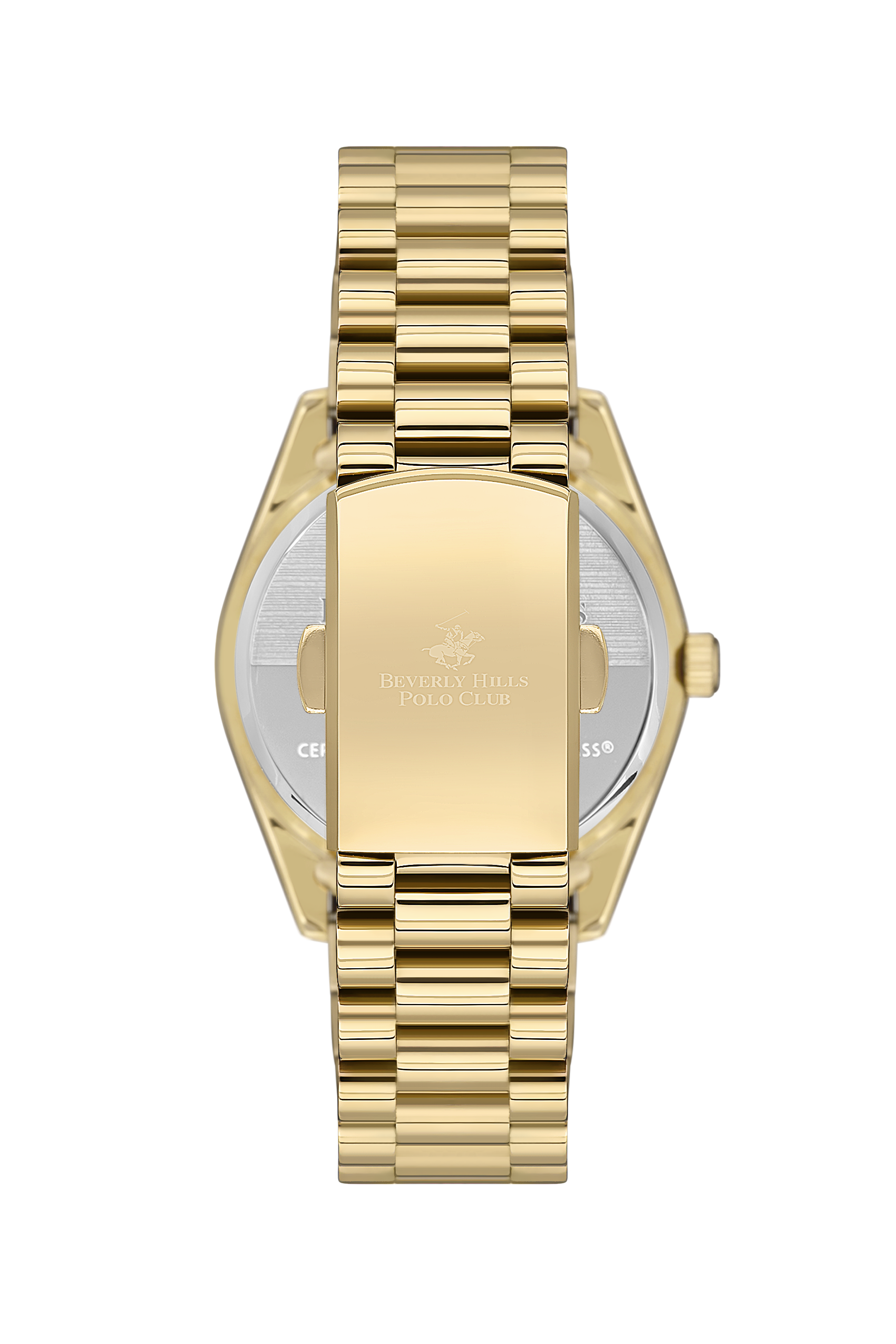 BEVERLY HILLS POLO CLUB Women's 36 MM Gold Analog Stainless Steel Watch – BP3592C.120