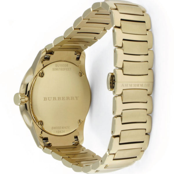 Burberry Men’s Swiss made Stainless Steel Gold Dial Men's Watch BU10006 - Dawson Watches #3