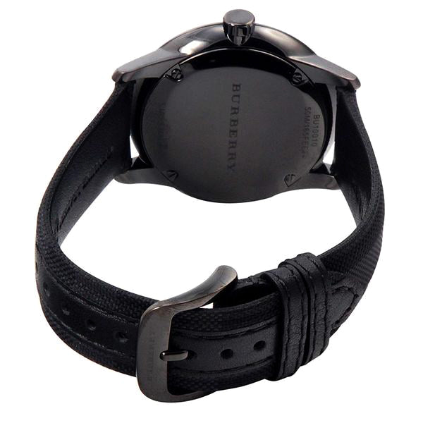 Burberry Men’s Swiss Made Leather Strap Black Dial Men's Watch BU10010 - Dawson Watches #3