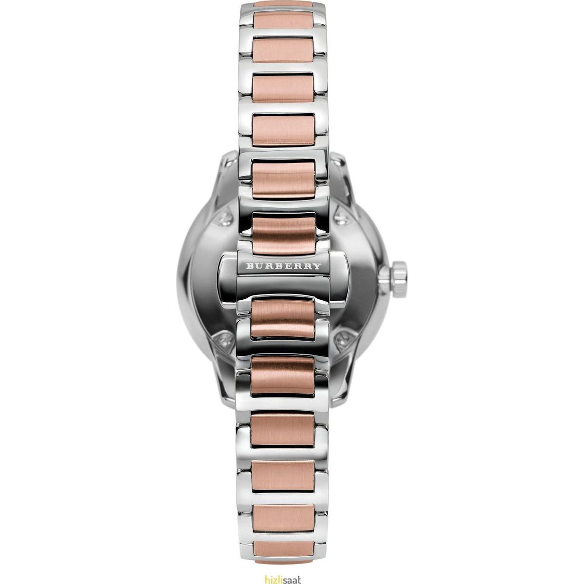 Burberry Women’s Swiss Made Quartz Stainless Steel Rose Gold Dial Women's Watch BU10117 - Dawson Watches #3