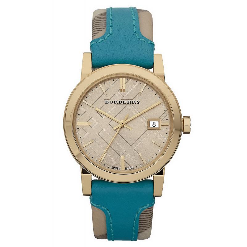 Burberry Ladies Blue Leather Strap Women's Watch  BU9112 - Dawson Watches