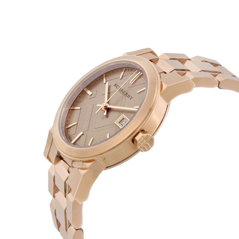 Burberry Women’s Swiss Made Quartz Stainless Steel Rose Gold Dial Women's Watch BU10116 - Dawson Watches #2