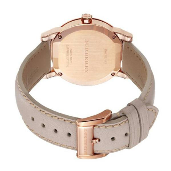 Burberry Women’s Swiss Made Leather Strap Gold Dial Women's Watch BU9131 - Dawson Watches #3